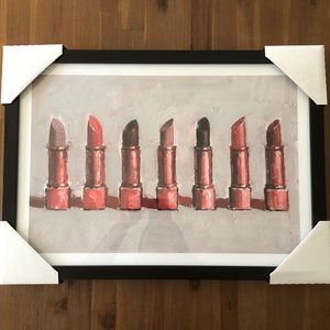 Soicher Marin framed lipstick print 16”x21”
